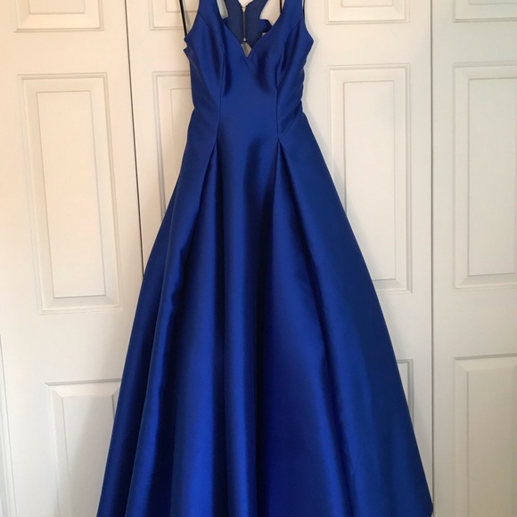 Royal Blue Prom Dress - Picture 2 of 7